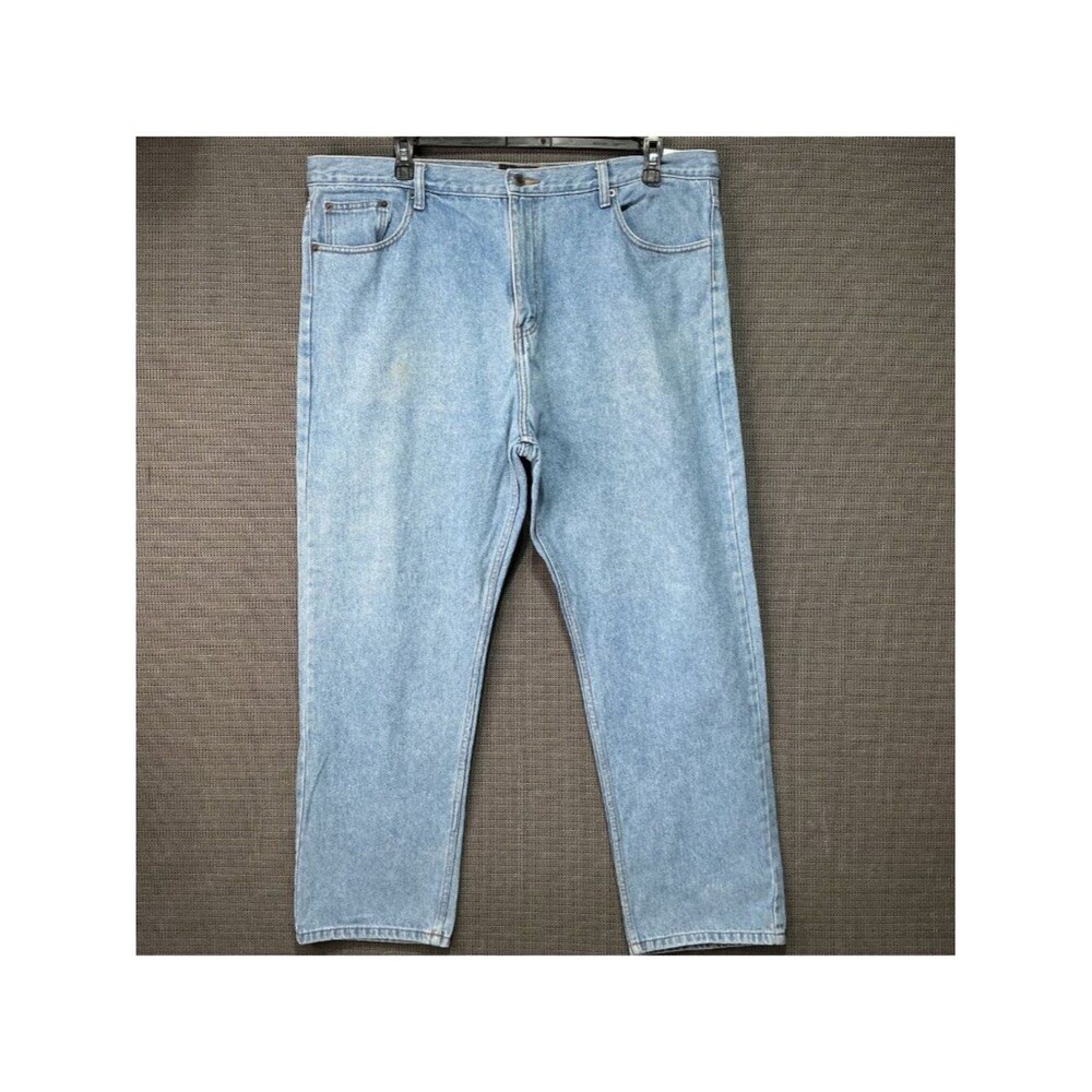 Architect Jean Company Mens Light Wash Denim Jeans Regular Fit 42x30 100% Cotton